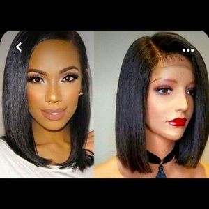 Full lace front wigs hand tied human virgin hair